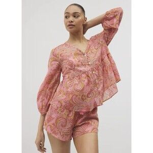 SOMA Women’s Cotton Voile Long Sleeve Pajama Set Size XL